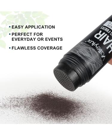 Hair Building Fibers with Spray Applicator Pump - Instantly Thicker Fuller Hair, Conceals Hair Loss in 30 Sec - 4 Shades for Men & Women - 27.5g (Black) - Buy Online on GoSupps.com