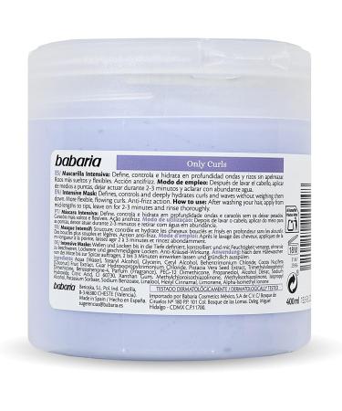 Babaria Mascarilla Intensiva Only Curls 400 ml - Buy Online on GoSupps.com