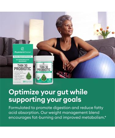 Physician's Choice Probiotics for Women - Detox & Weight Loss Support - 30 Capsules - Buy Online on GoSupps.com