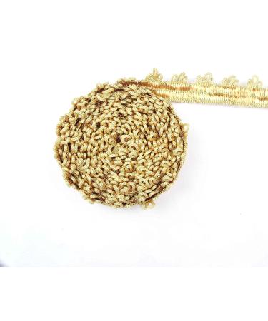 BEL AVENIR 3cm 12Yards Gold Braid Trim French Gimp Sewing Polyester DIY Crafts Costume Decoration - Buy Online on GoSupps.com