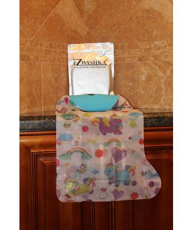 Kids Waterproof Reusable Cast Cover - Toddler & Little Kid Foot Protector - Cute Unicorn Design - Easy to Put On - Buy Online on GoSupps.com