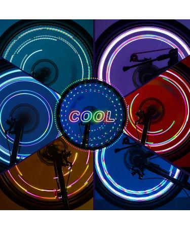 Fussion Upgraded Multicolor Changing LED Bike Wheel Lights with App Control - Waterproof, 7 Colors, 29 Lighting Modes - Great Gifts for All - Patent Pending (2 Wheels) - Buy Online on GoSupps.com