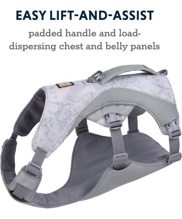 Luffwear Swamp Cool Dog Harness & Handle - Adjustable Cooling Lightweight Running Gear for Pets - Graphite Gray (XX Small 33-43cm) - Buy Online on GoSupps.com