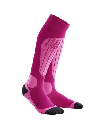 CEP Women's Ski Thermo Socks II Pink/Flash Pink