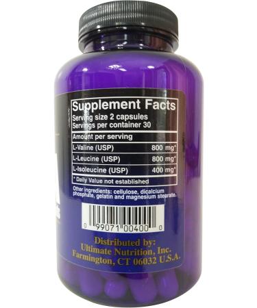 Ultimate Nutrition Massive BCAA - 1000mg Amino Acid Supplement | 60 Capsules - Best for Muscle Recovery & Growth - Buy Online on GoSupps.com