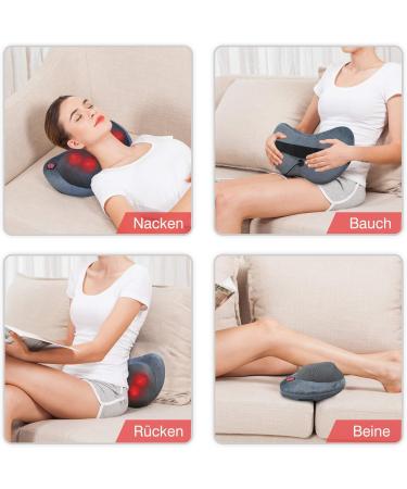 Comfier Shiatsu Neck Massage Device - Heated 3D Rotating Massage Pillow for Neck Shoulder & Back - Ideal Gift for Men Women Mom & Dad - Buy Online on GoSupps.com