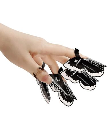 Bluesky Nail Forms for Nail Extensions Builder Gel Poly Gel Gum Gel Acrylic Nail Art Nail Form Stickers - 300 Pack 300 count (Pack of 1) - Buy Online on GoSupps.com