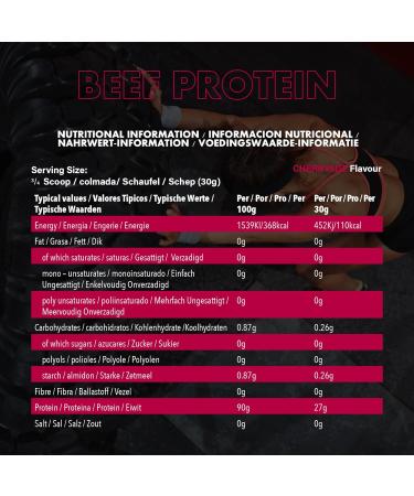 NXT Beef Protein Isolate 540g - High Protein Powder in Natural Amino Acids - Paleo Keto Friendly - Dairy and Gluten Free - 540g - Cherryade - Buy Online on GoSupps.com
