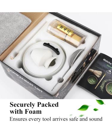 7 Piece Matcha Set Fouet Matcha Macha Tea Set with Matcha Spoon Whisk Holder Matcha Balai Shovel Strainer Matcha Kit Traditional Japanese Tea Ceremony Best Gift for Lovers Blanc pur - Buy Online on GoSupps.com