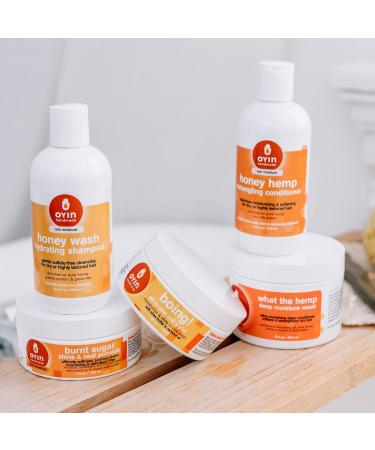 Oyin Handmade Honey Hemp Conditioner - Nourishing 8.4 oz Moisturizer for All Hair Types - International Shipping Available - Buy Online on GoSupps.com