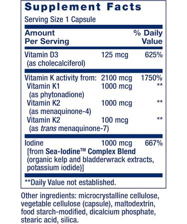 Life Extension Super Ubiquinol CoQ10 with PQQ CoQ10 PQQ & Vitamins D and K with Sea-Iodine Vitamin D3 Vitamin K1 and K2 - Buy Online on GoSupps.com