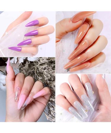 Wakaniya Poly Gel Starter Set - 8 Pink Colors | Fast Nail Extension Gel for Beginners | 120ml Temperature Change Formula - Buy Online on GoSupps.com