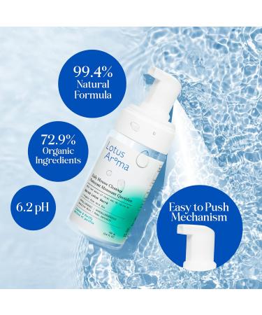 Lotus Aroma Daily Mousse Cleanser with Sacred Lotus Root Water 100% Organic Plant-Based Natural Skin Care Gently Cleanses and Invigorates Hypoallergenic Facial Cleanser for Sensitive Skin Daily Mousse Cleanser 100 ml (Pack of 1) - Buy Online on GoSupps.com