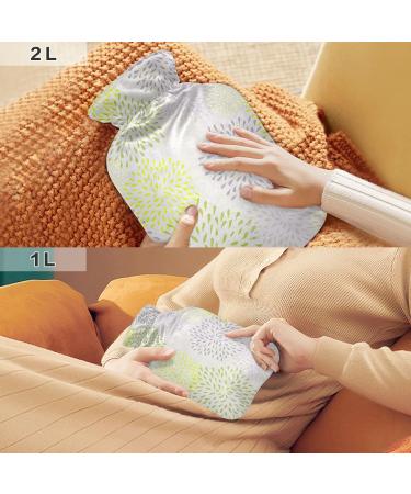 Buy 2L Floral Hot Water Bottle with Cover - Seamless Flower Design for Pain Relief & Cozy Warmth - Perfect for Hands & Feet - International Shipping Available - Buy Online on GoSupps.com
