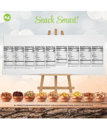 Nuts Gift Basket (9 Assortments) - Holiday Christmas & Birthday Gourmet Platter in White Box - Healthy Kosher Snack Tray for Adults - Buy Online on GoSupps.com