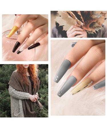 Beetles Cozy in Cashmere Dip Powder Nail Kit - 12 Fall Winter Colors Set with Green, Brown, Glitter - Nail Dip Kit - Buy Online on GoSupps.com