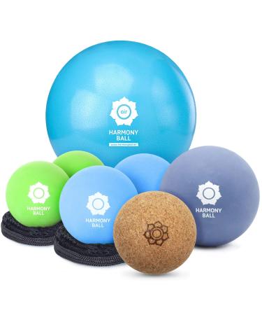 Full Body Training Set for Yoga and Massage - Set of 7 balls in a cotton bag from HARMONY BALL - Buy Online on GoSupps.com