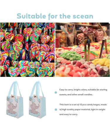 Toyandona 12-Set Storage Bags for Shower - Eco-Friendly Paper Candy Bags Elephant Party Favors Baby Gifts Christmas & Vacation Toddler Blue - Buy Online on GoSupps.com