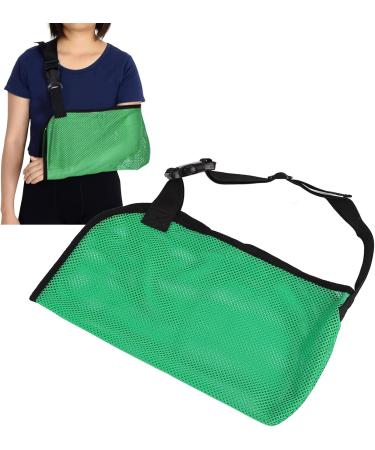 Arm Sling - Breathable Shoulder Immobilizer with Detachable Pads | Adjustable Arm Brace for Men & Women (Green) - Shop Now - Buy Online on GoSupps.com