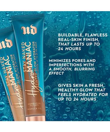 Urban Decay Hydromaniac Tinted Moisturizer - Medium Coverage Foundation - Dewy Skin Finish 40 (Light Medium Warm) - Buy Online on GoSupps.com