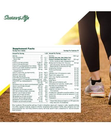 Nature's Plus Source of Life Multi-Vitamin & Mineral - Iron-Free 180 Tablets - Buy Online on GoSupps.com