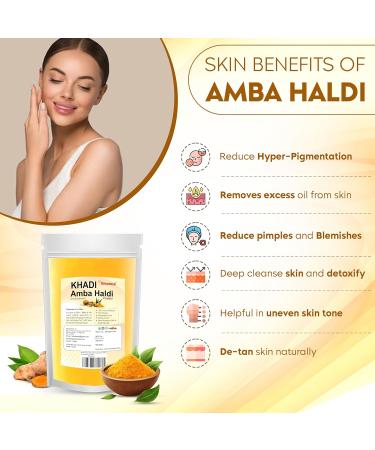 Biosur Pharma Khadi Omorose Kasturi Haldi Amba Haldi Powder For radiant skin 100 Gm Amba Haldi 100 g Pack of 1 - Buy Online on GoSupps.com