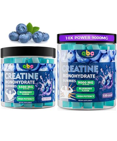 INSPIRELIFE ABC Creatine Monohydrate Gummies 5500mg Creatine Monohydrate Gummies 9000mg for Men Women