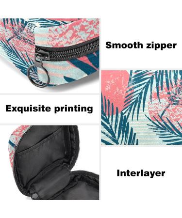 Portable Palm Pattern Sanitary Napkin Storage Bag for Women & Teens | Zippered Menstrual Cup Pocket - Buy Online on GoSupps.com