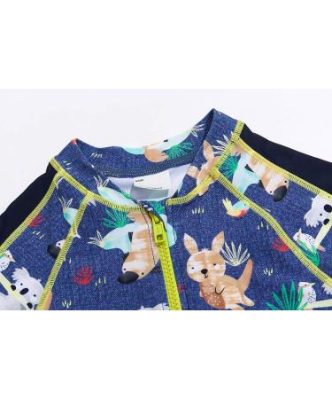 BONVERANO Baby Boy UV Protection Swimsuit with One Zip Koala | 9 Months - Buy Online on GoSupps.com