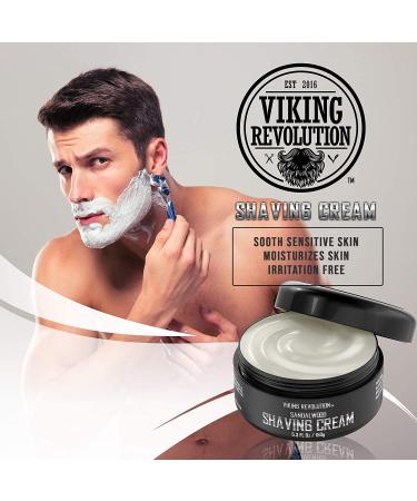 Luxury Sandalwood Shaving Cream for Men - Smooth & Silky Shave - 5.3oz - Buy Online on GoSupps.com