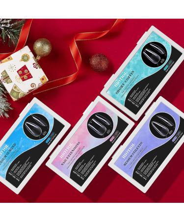 HIIOTIOL Soft Gel Nail Tips - 552Pcs Square Full Cover Nail Extensions in 12 Sizes for Nail Salons and DIY Nail Art - Buy Online on GoSupps.com