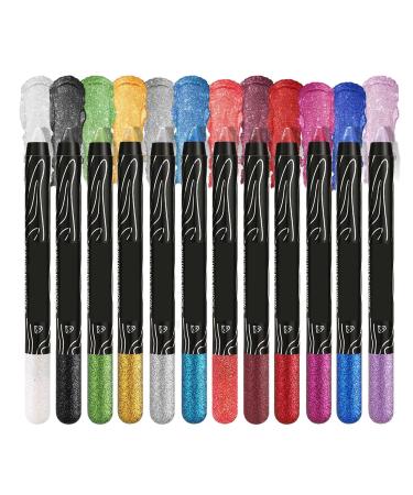 Eyeshadow - Eyeshadow Sticks Set Glitter Eye Pencil High Pigmented Smudge-Proof Pearlescent For Women Eyes Makeup