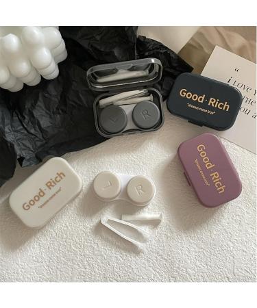 Bedartent Portable Contact Lens Containers - 4-Pack Travel Kit with Tweezers | Ideal for Outdoor Use in Various Colors - Buy Online on GoSupps.com