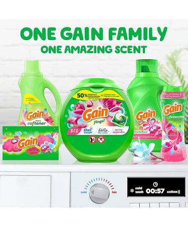 Gain Flings Laundry Detergent Pacs 112 Count - Spring Daydream Scent, HE Compatible - Buy Online on GoSupps.com