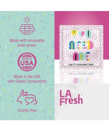 La Fresh Feminine Wipes - Flushable Feminine Care Wet Wipes with Aloe Vera, Chamomile, Cucumber, and Vitamin E - 200ct Pack - Buy Online on GoSupps.com