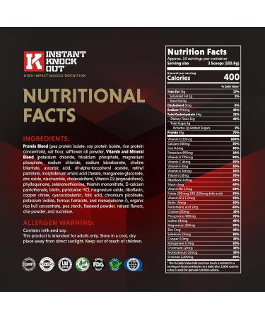 Instant Knockout Complete Shred - High-Protein Vanilla Meal Replacement Shake | Nutritionally Complete & Vitamin-Enriched - 14 Servings - Buy Online on GoSupps.com