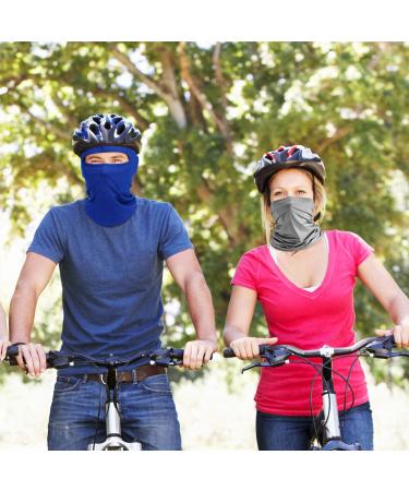 6 Pcs Winter Windproof Face Balaclava Cover UV Protection for Outdoor Sports in Coffee, Dark Grey, Army Green, Royal Blue, Light Grey, Sky Blue, Ice Silk - Buy Online on GoSupps.com