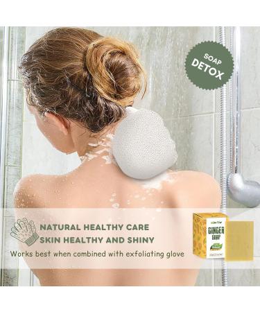 Miw Piw Ginger Soap Lymphatic Drainage Pack 6 - Anti-Cellulite & Skin Tightening Formula - Natural Detox Soaps for Deep Cleansing & Rejuvenation - Type B - Buy Online on GoSupps.com