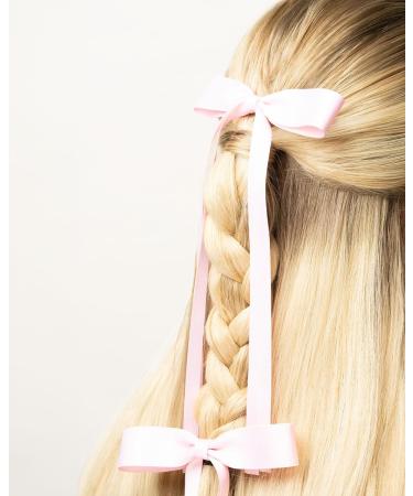 Brushworks Satin Hair Bow Duo Pink - Buy Online on GoSupps.com
