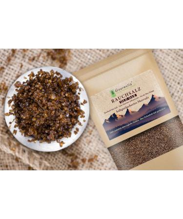 Buy Gourmetia Smoked Salt - Fine & Coarse 400g | Natural Cold Smoked Sea Salt for Gourmet Cooking | International Shipping - Buy Online on GoSupps.com