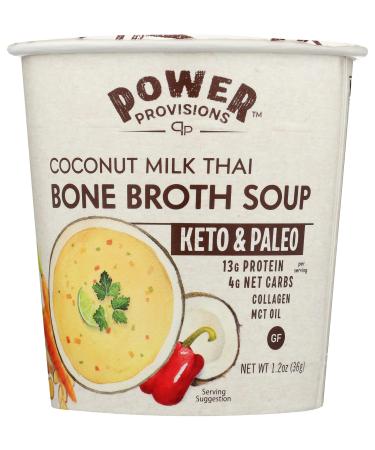 Power Provisions, Soup Bone Broth Coconut Milk Thai, 1.2 Ounce