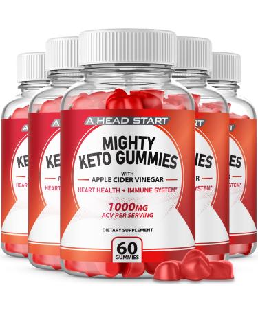 IDEAL PERFORMANCE (5 Pack) Mighty Keto Gummies Mighty Keto ACV Gummies (300 Gummies)