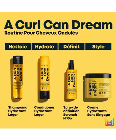 MATRIX Lightweight Moisturizing Shampoo for Wavy to Curly Hair Hydrates & Defines Waves A Curl Can Dream Wave 300 ml - Buy Online on GoSupps.com