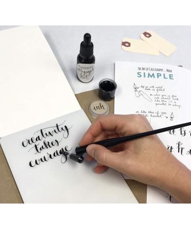 Calligraphy Starter Kit - Beginner Modern Calligraphy Set with Oblique Pen and Nib - Buy Online on GoSupps.com