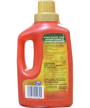 Scent Killer Gold Autumn Formula - Odor Eliminator Laundry Detergent for Hunting Gear | 32 oz | International Shipping - Buy Online on GoSupps.com