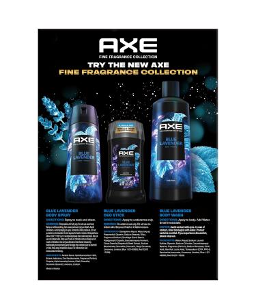 AXE Blue Lavender Gift Set for Men Men s Body Wash Body Spray & Deodorant Fine Fragrances Collection Mint & Amber (3 Piece Set) - Buy Online on GoSupps.com