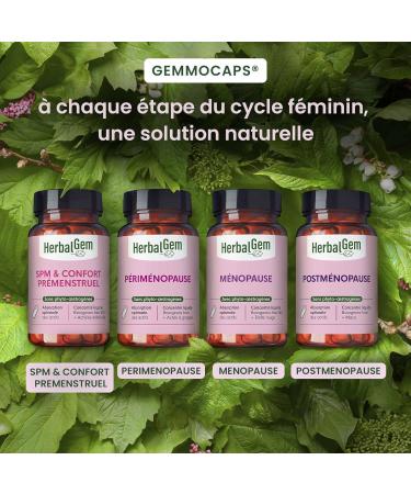 HERBALGEM - GEMMOCAPS Perimenopause - Hormone Free Supplement - Controls Hot Flashes & Reduces Mood Jump - 30 Capsules - Buy Online on GoSupps.com