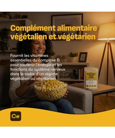 Coolinario Levure Nutritionnelle Fortifi e (56 g) Assaisonnement V gan Riche en Vitamines B B12 et Zinc | Saveur Umami pour P tes Popcorn et Sauces | Sans Gluten - Buy Online on GoSupps.com
