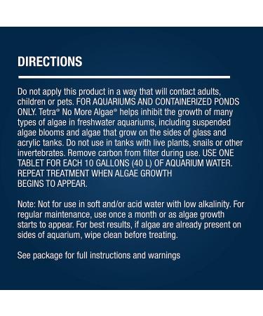 8-Count Tetra No More Algae Tablets for Aquarium Algae Control - Buy Online on GoSupps.com