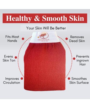 R gania Deep Exfoliating Glove - Korean Body Mitt for Dead Skin Ingrown Hair & Spray Tan Removal - Gentle Exfoliator for Shower - International Shipping Available - Buy Online on GoSupps.com